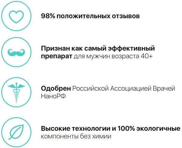 Преимущества мужских капсул Вирекс